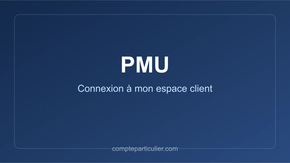 Page de connexion du compte joueur PMU