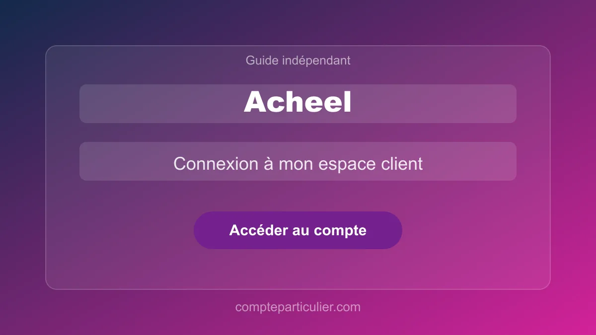 Tableau de bord Acheel — déclaration de sinistre et suivi des remboursements