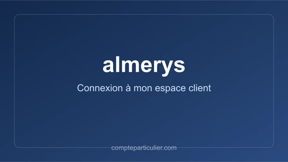 Page de connexion espace assuré Almerys tiers payant