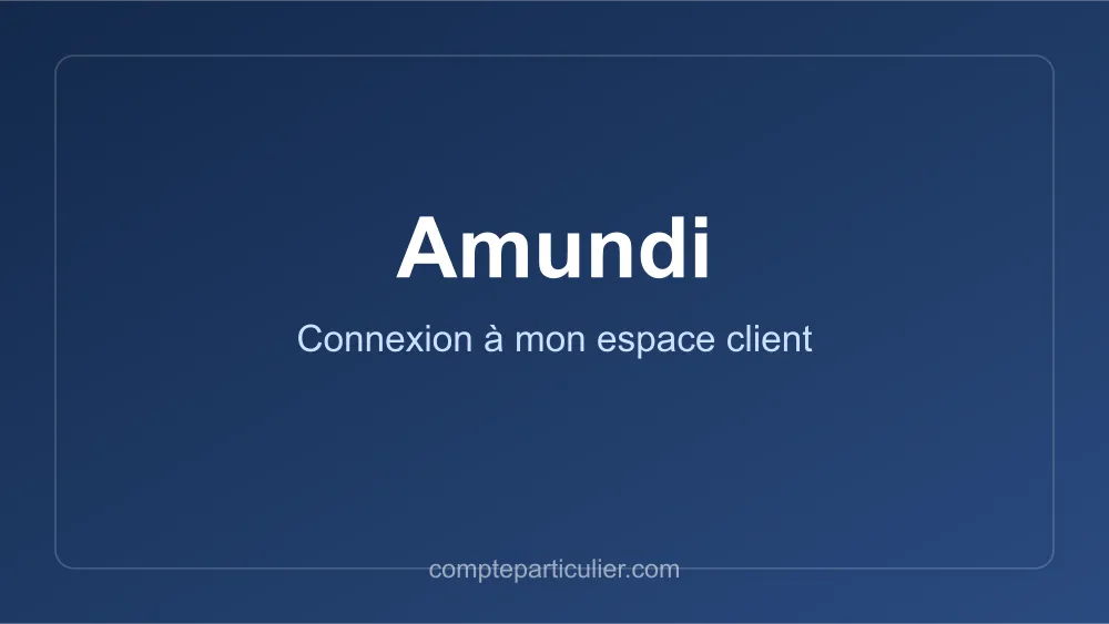 Page de connexion de l'espace épargnant Amundi