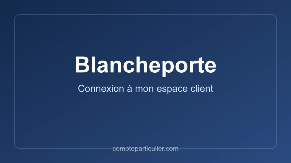 Page de connexion et suivi de commande Blancheporte