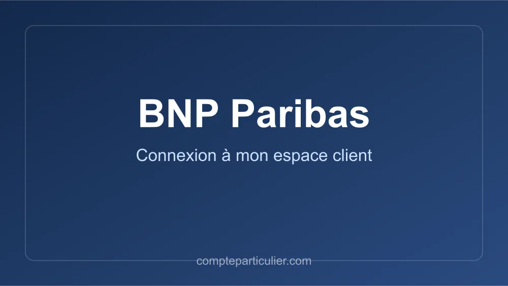 Page de connexion espace client BNP Paribas Ma Banque