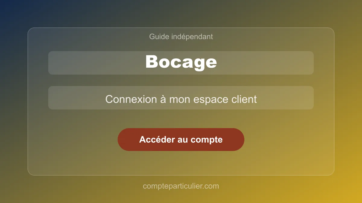 Tableau de bord du compte Bocage avec carte fidélité et commandes en ligne