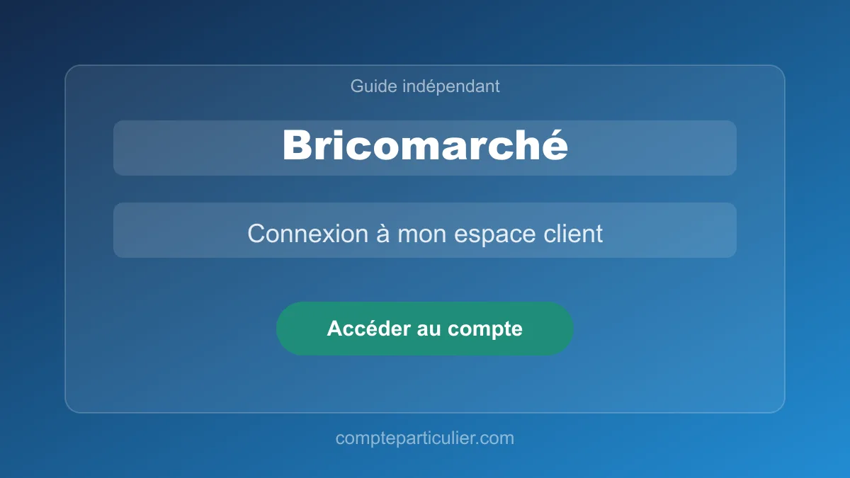 Tableau de bord du compte Bricomarché avec carte fidélité et commandes click & collect