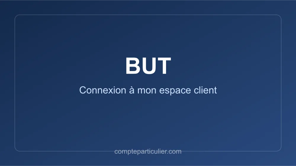 Accès à l'espace client BUT