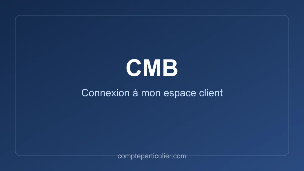 Page de connexion espace client Crédit Mutuel de Bretagne CMB