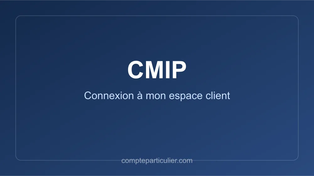 Page de connexion espace adhérent CMIP mutuelle