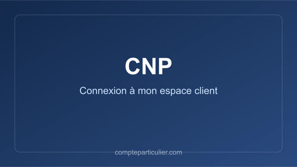 Page de connexion espace client CNP Assurances