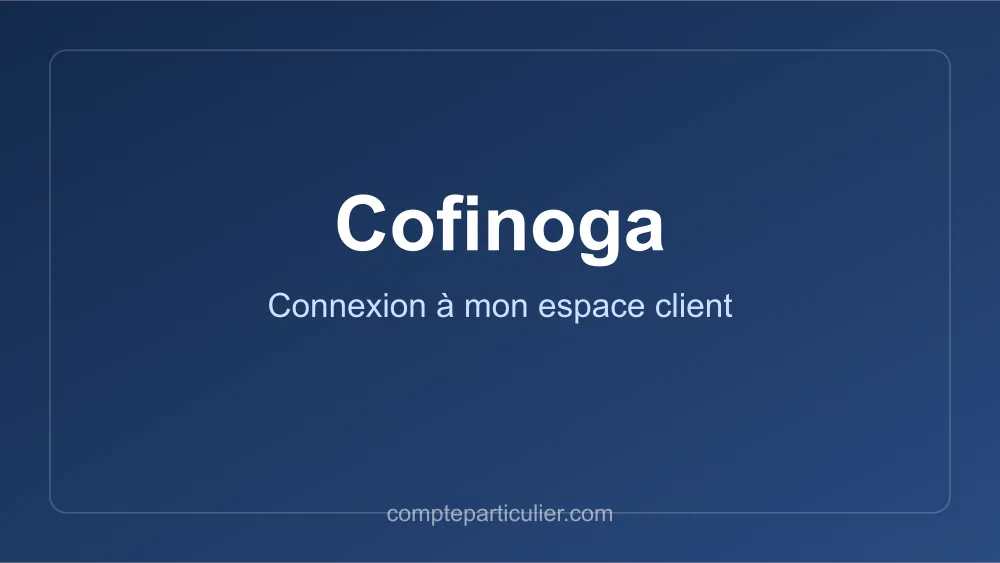Page de connexion espace client Cofinoga carte de crédit