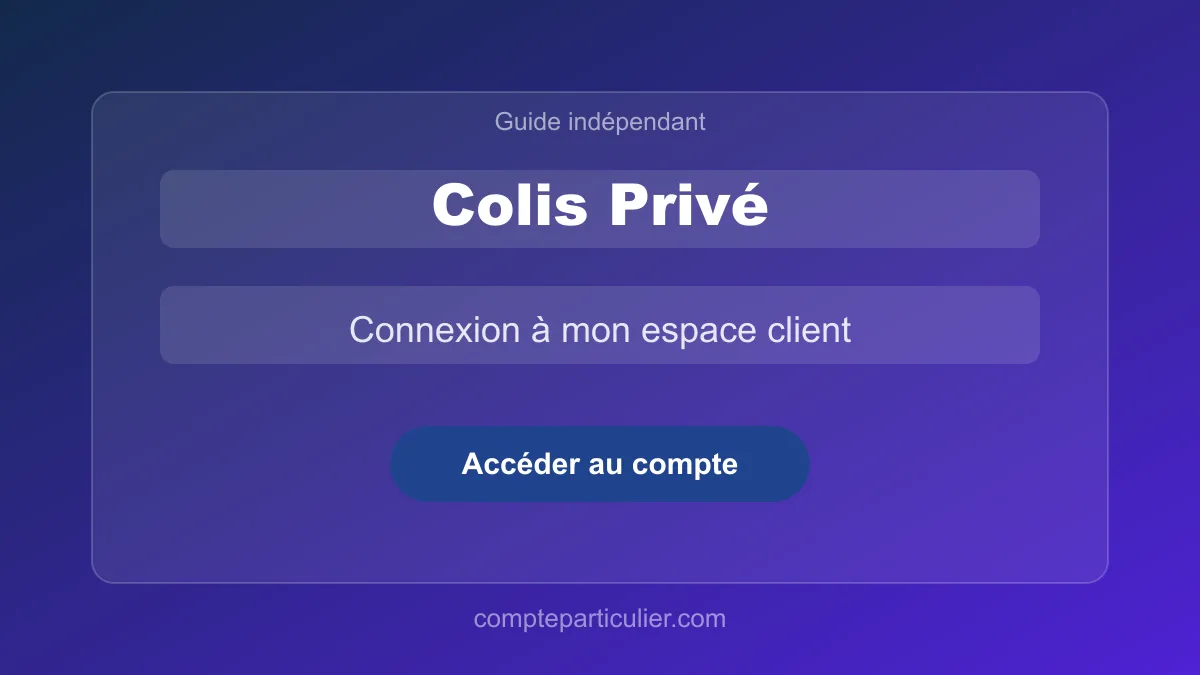 Interface du tableau de bord mon compte Colis Privé avec le suivi de colis en cours
