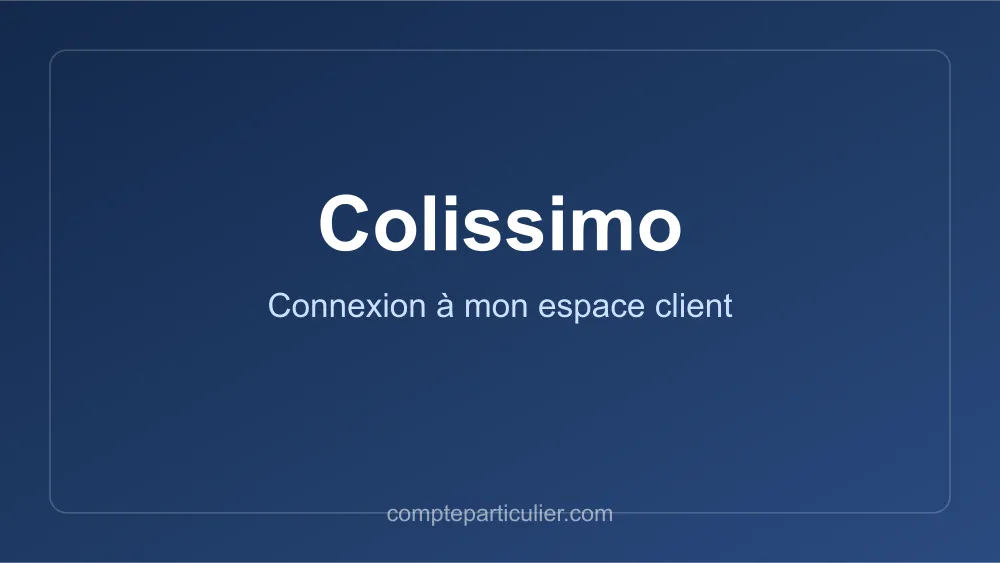 Accès à l'espace client Colissimo