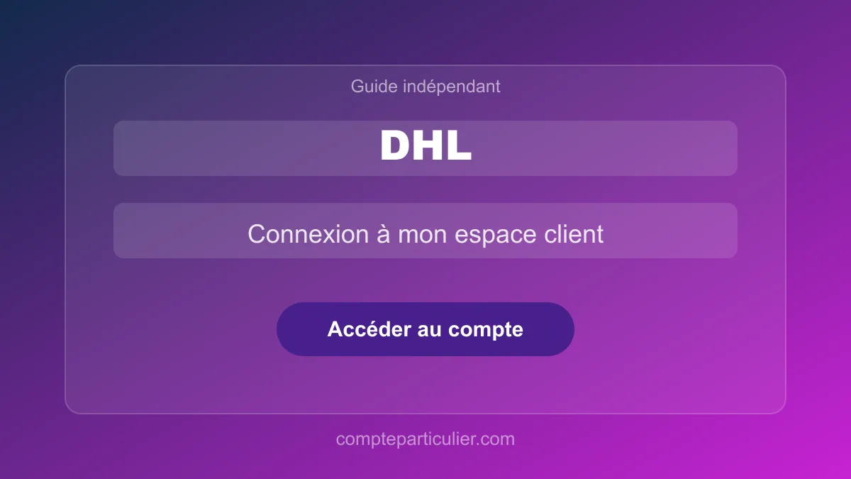 Tableau de bord de suivi de colis dans l'espace client DHL