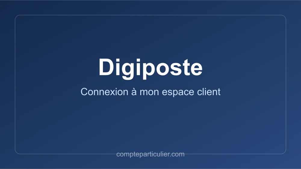 Visuel : accéder à mon coffre-fort numérique Digiposte