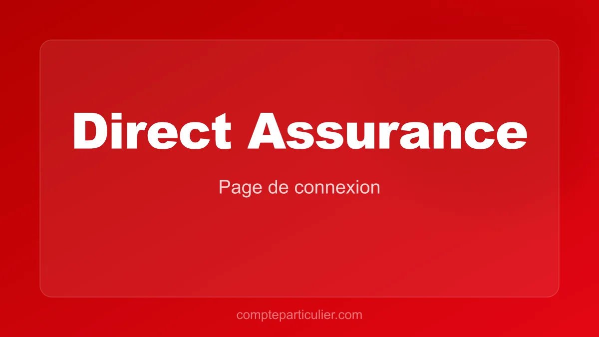 Page de connexion Direct Assurance