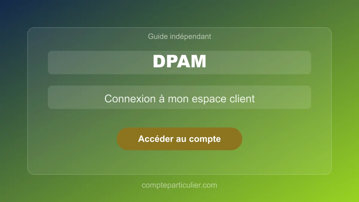 Tableau de bord du compte DPAM avec programme fidélité et commandes