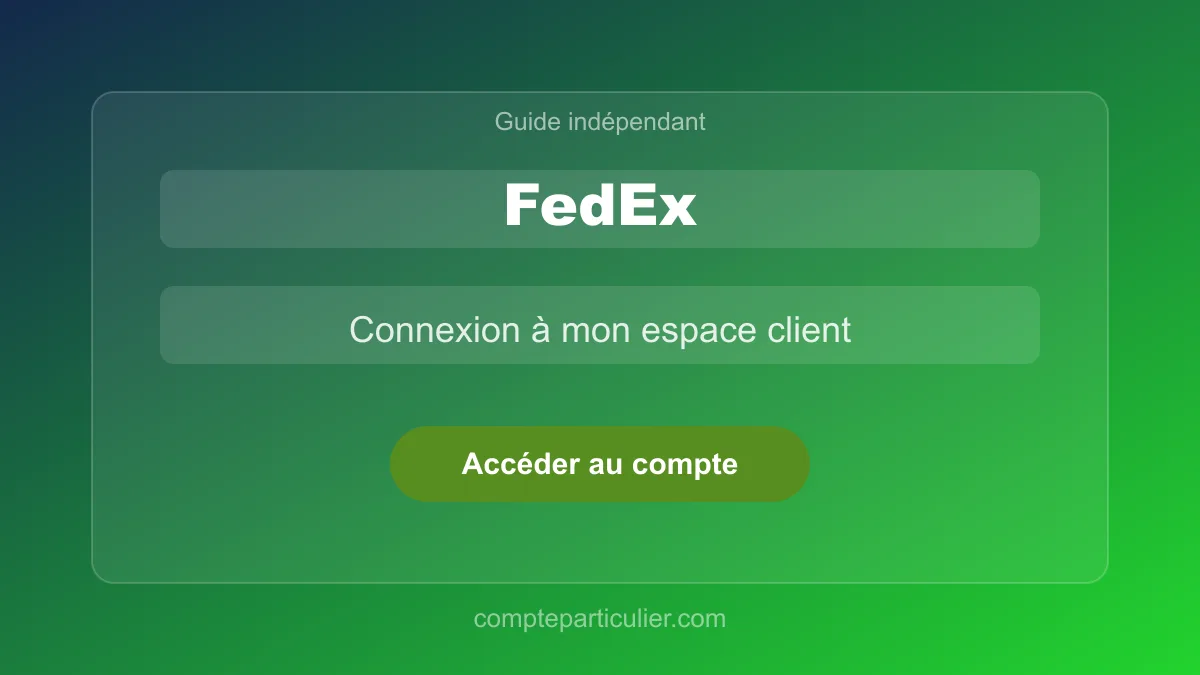 Interface de suivi de colis FedEx après connexion
