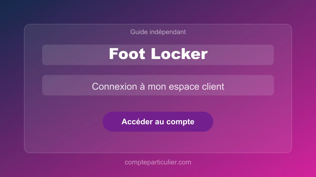 Interface du tableau de bord du compte Foot Locker avec programme FLX Rewards