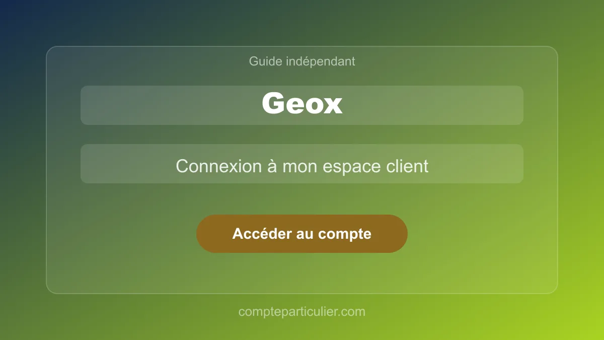 Tableau de bord du compte Geox avec suivi de commande et programme fidélité