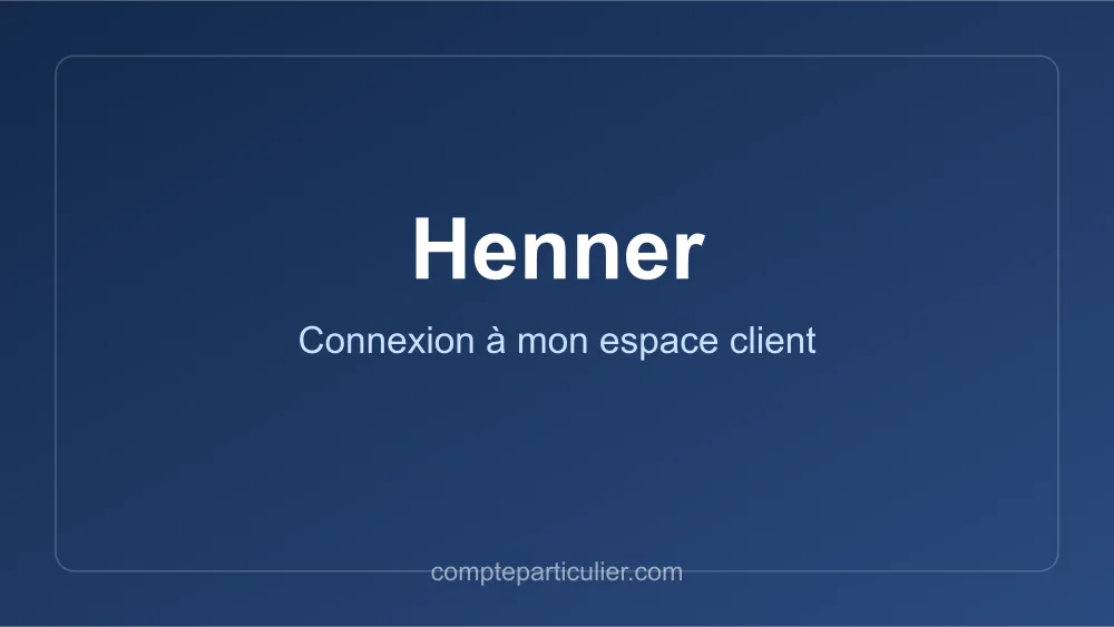 Page de connexion espace assuré Henner santé internationale