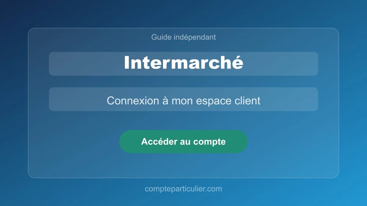 Page de connexion du site Intermarché sur navigateur web