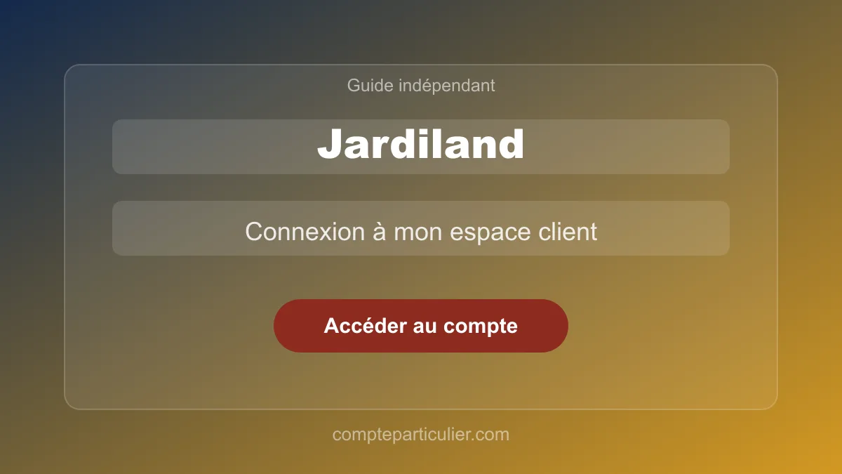 Tableau de bord du compte Jardiland avec carte fidélité et commandes