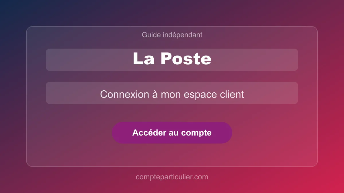 Tableau de bord de l'espace client La Poste avec suivi de colis