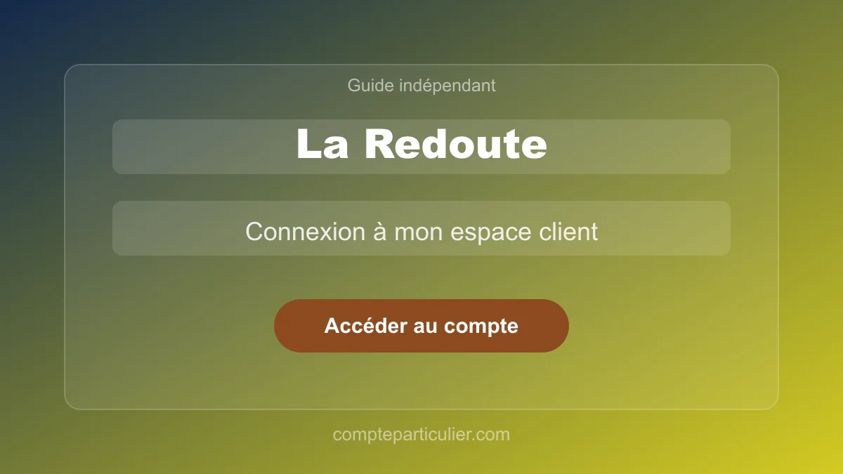 Page de connexion espace client La Redoute