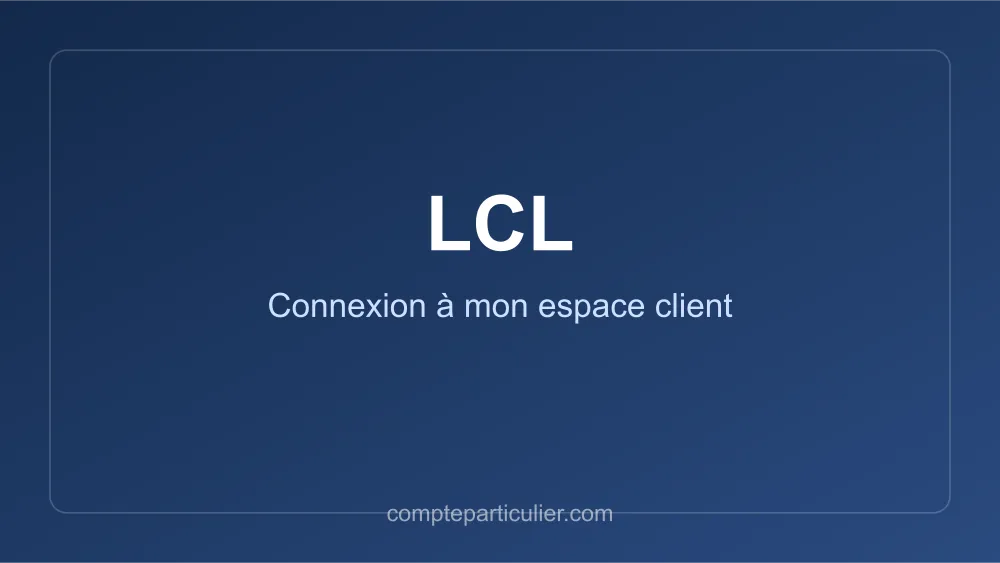 Page de connexion espace client LCL monespace.lcl.fr