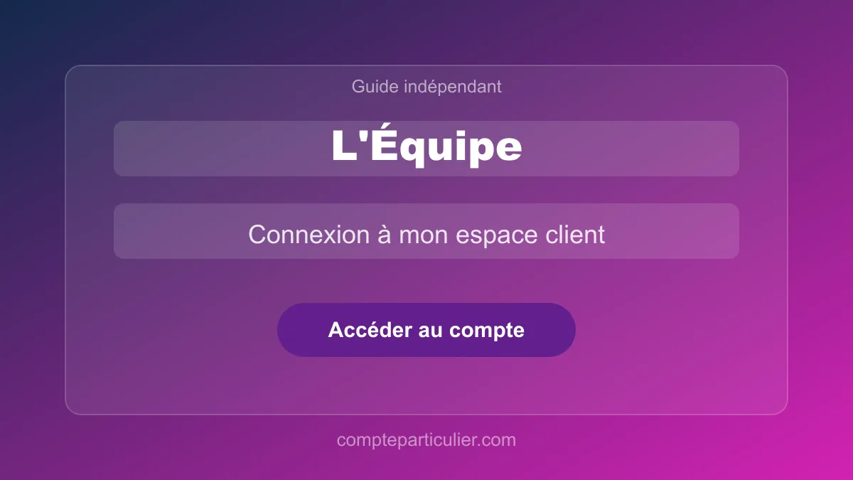 Tableau de bord du compte L'Équipe avec accès aux articles premium et aux scores en direct