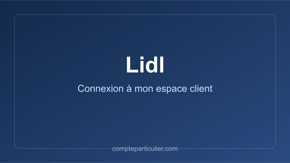 Accès à l'espace client et à la carte de fidélité Lidl Plus