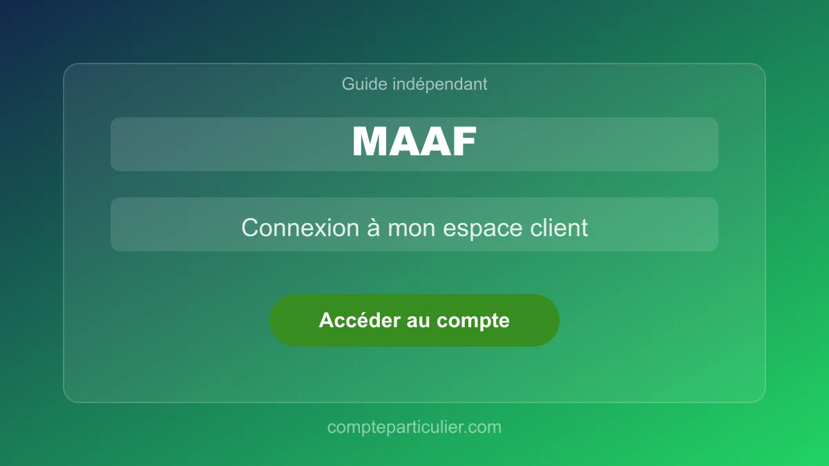 Page de connexion espace client MAAF