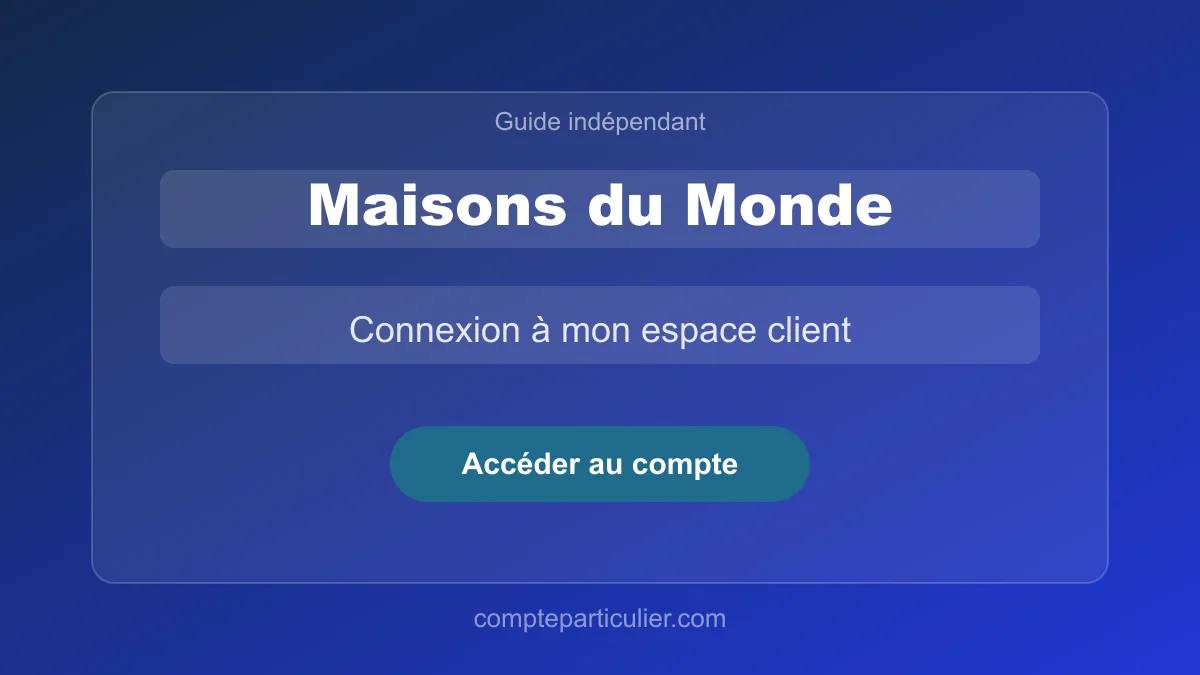 Espace client Maisons du Monde sur maisonsdumonde.com