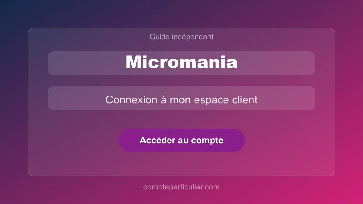 Tableau de bord du compte Micromania avec commandes et carte de fidélité