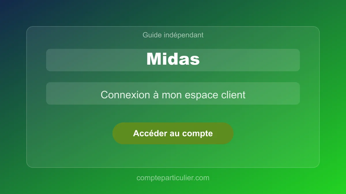 Tableau de bord du compte Midas avec historique des interventions et programme fidélité
