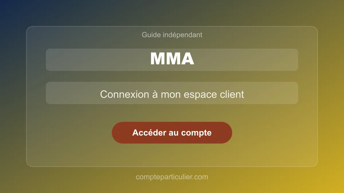 Page de connexion espace client MMA