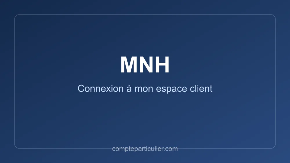 Page de connexion espace adhérent MNH mutuelle des hospitaliers