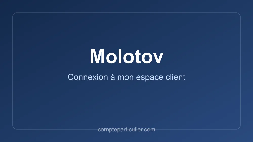 Accès à l'espace client Molotov