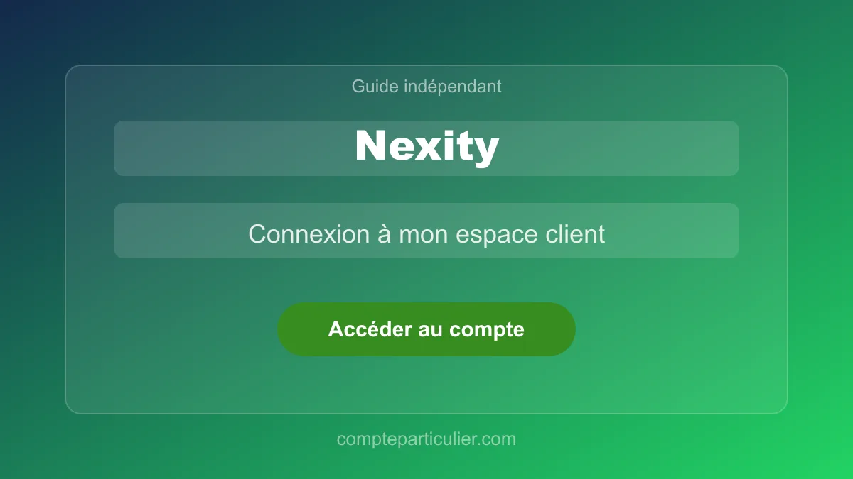Page de connexion espace client Nexity