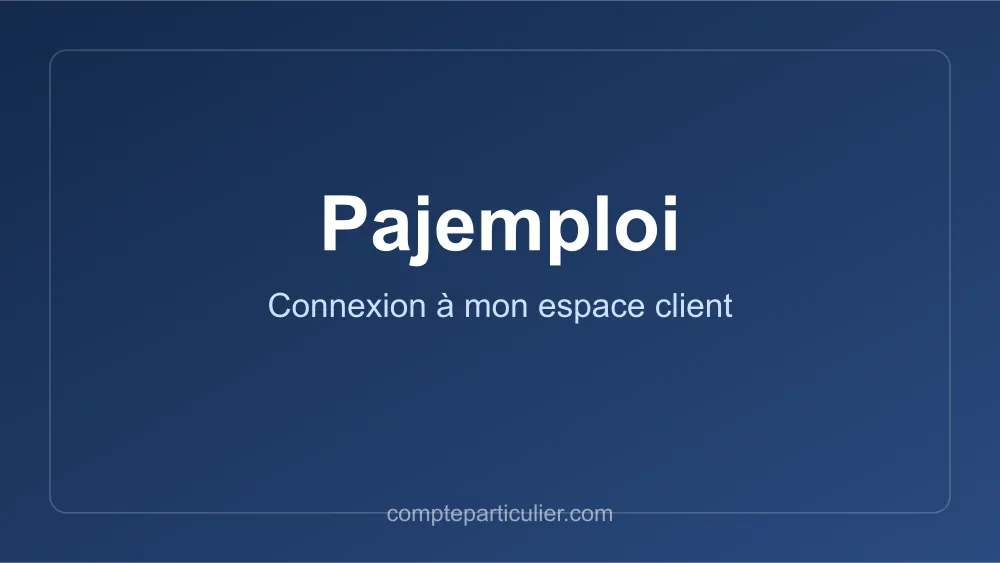 Visuel : accéder à mon espace employeur Pajemploi