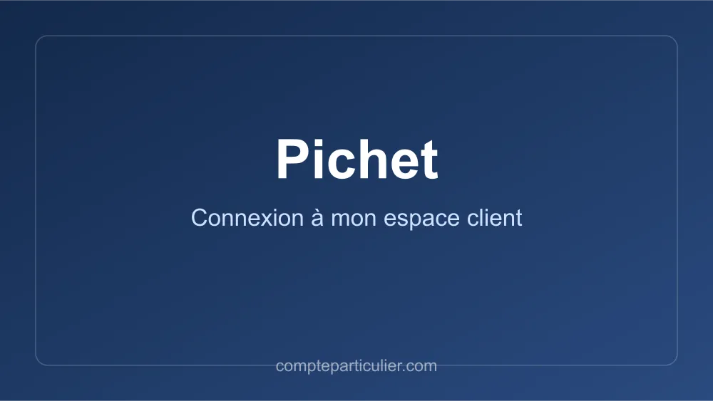 Page de connexion espace personnel Pichet immobilier