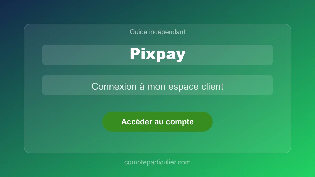 Page de connexion espace client Pixpay
