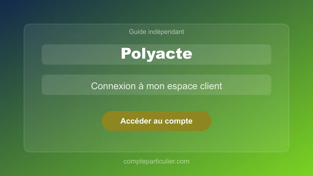 Page de connexion espace client Polyacte