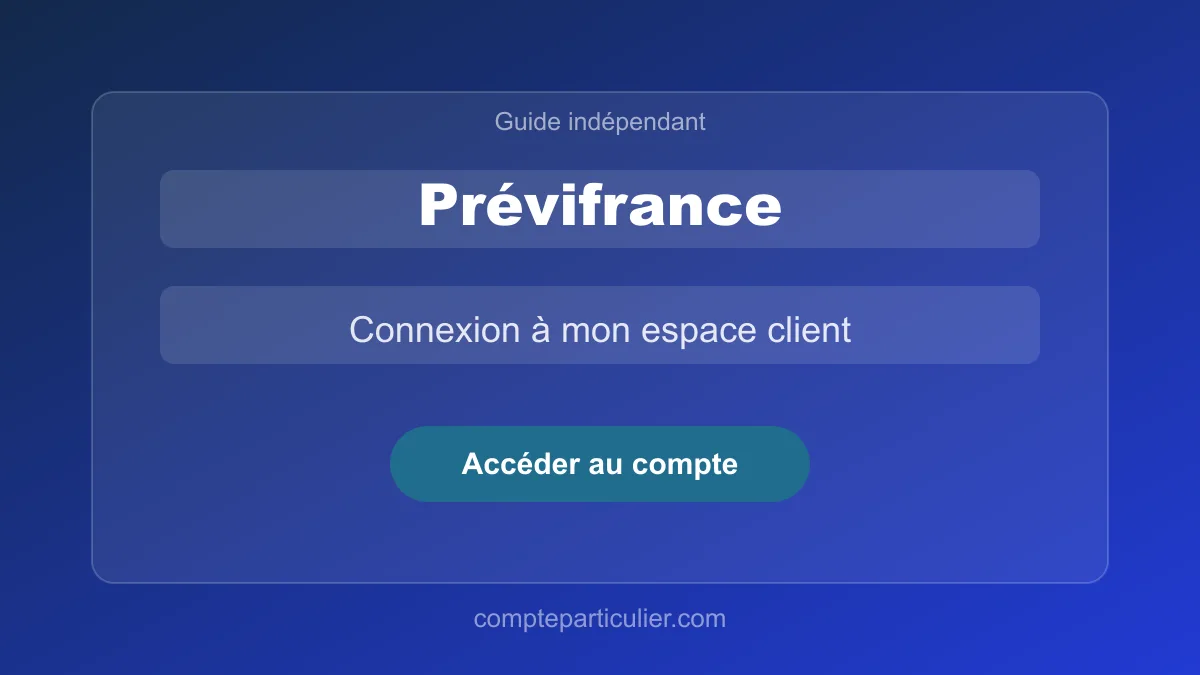 Formulaire de connexion Prévifrance avec champ identifiant et mot de passe