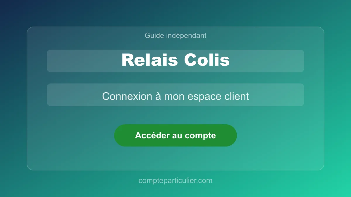 Tableau de bord du compte Relais Colis avec suivi de colis en cours