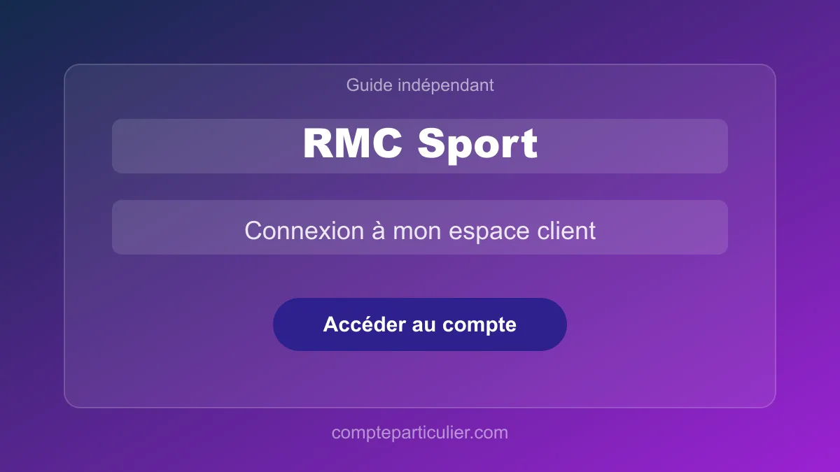 Interface de gestion d'abonnement RMC Sport sur smartphone