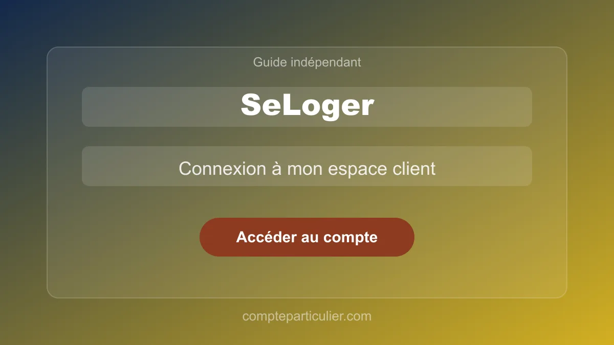 Tableau de bord du compte SeLoger avec alertes et favoris immobiliers