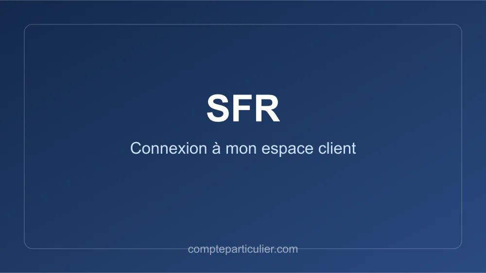 Page de connexion espace client SFR