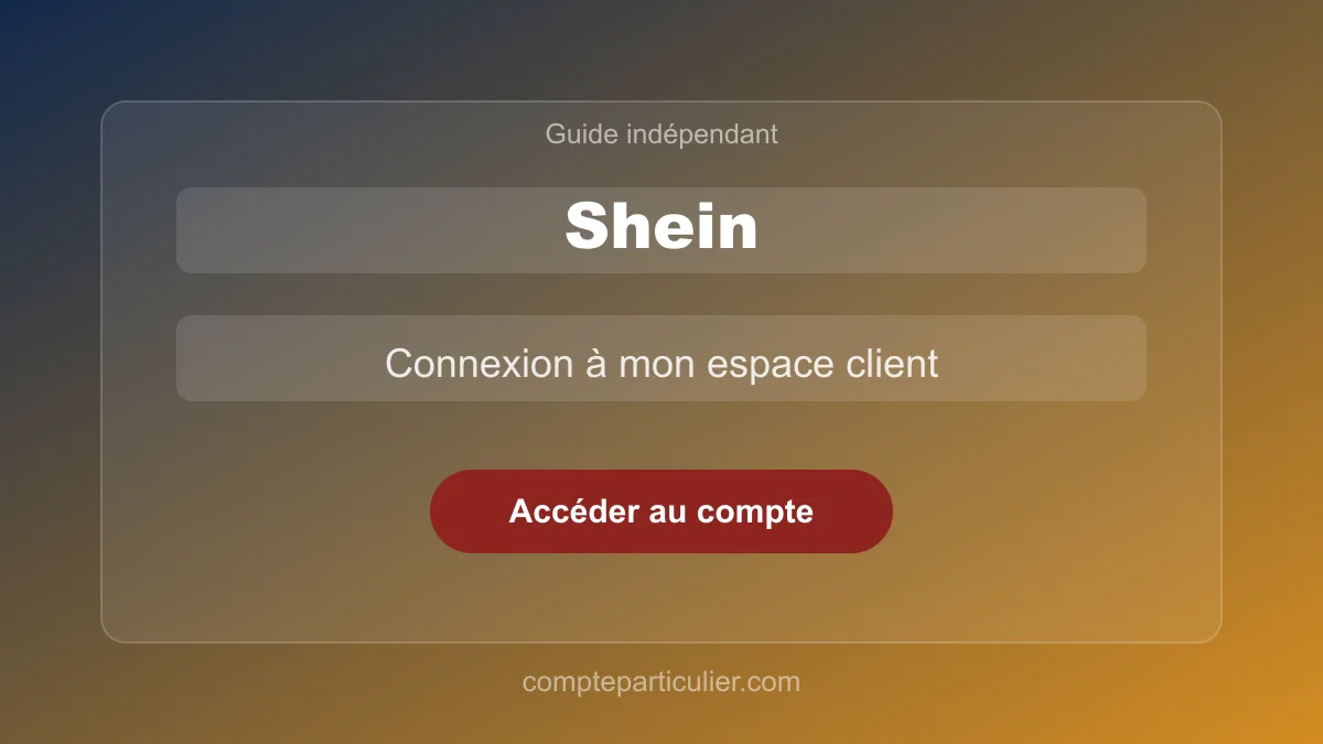 Tableau de bord du compte Shein avec commandes et points de fidélité