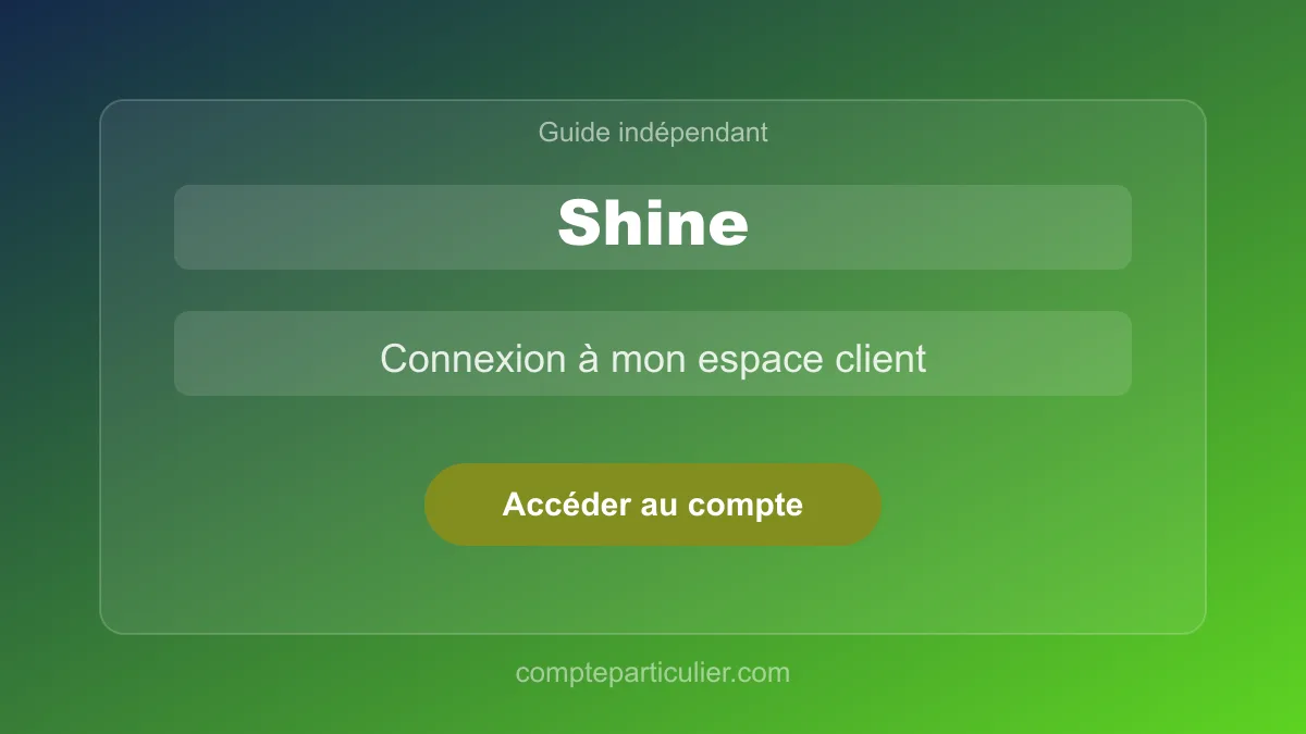 Tableau de bord du compte professionnel Shine avec carte Visa et dépenses