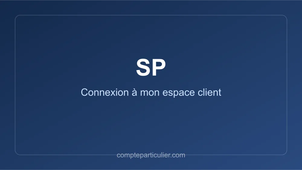 Page de connexion espace personnel SP Santé tiers payant